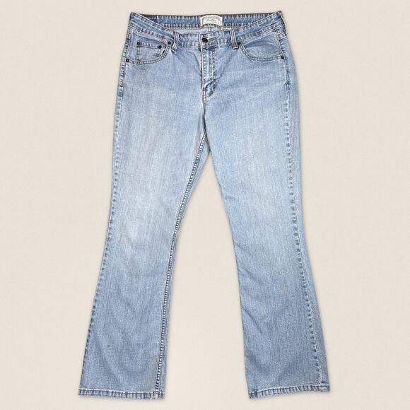 Y2K 2000s Vintage Levi’s Low Rise Stretch Flared Bootcut Jeans - Size 12 - Picture 2 of 10